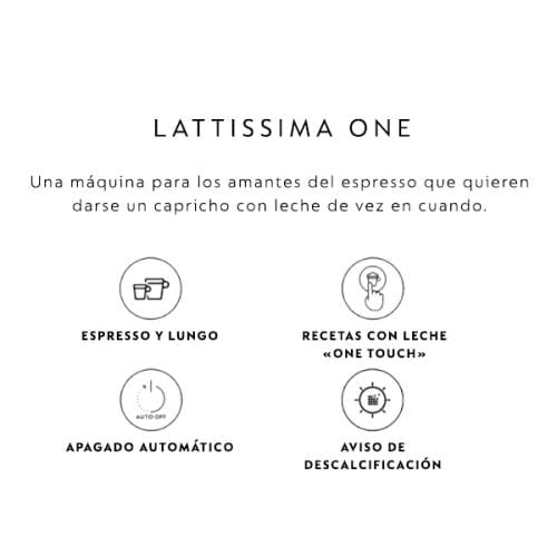 Cafetera de cápsulas DeLonghi LATTISSIMA ONE EN510.B
