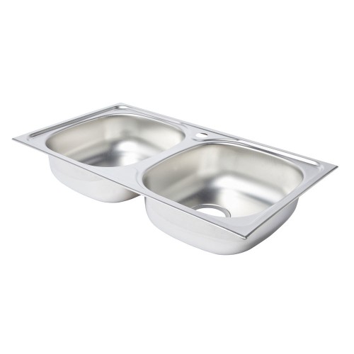 Fregadero inoxidable Bohm 2 senos 78x43,5cm