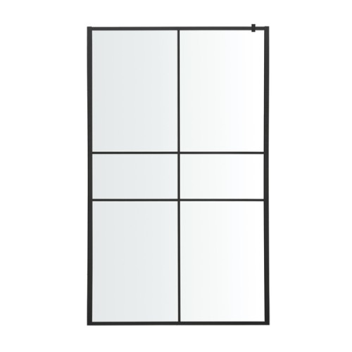 Mampara de ducha fija Izza negro 100cm