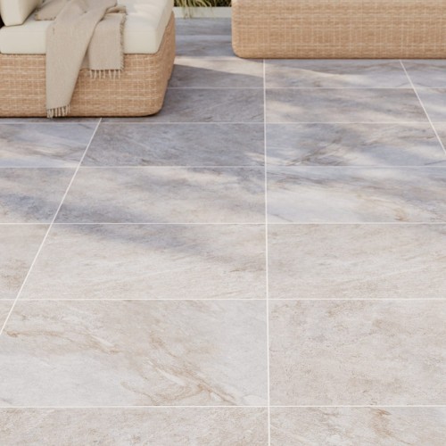Suelo porcelánico piedra gris mate 60x60 cm C3 Volfy