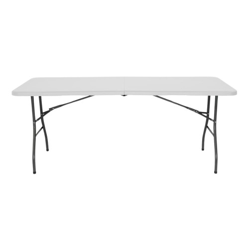 Mesa plegable rectangular para catering blanco 240x74cm Thinia Home