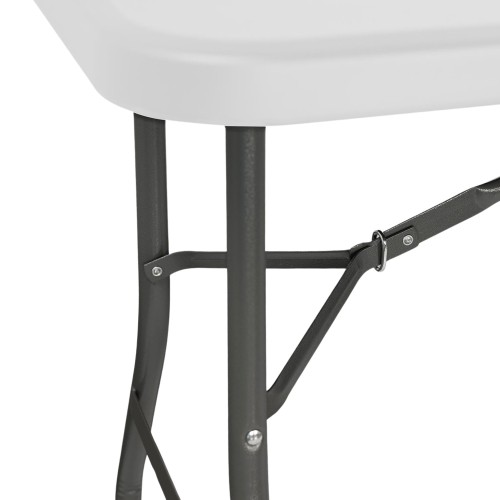 Mesa plegable rectangular para catering blanco 240x74cm Thinia Home