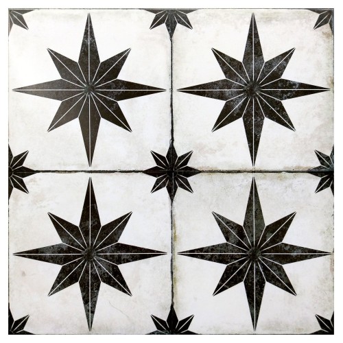 Suelo Star Black 45x45 cm