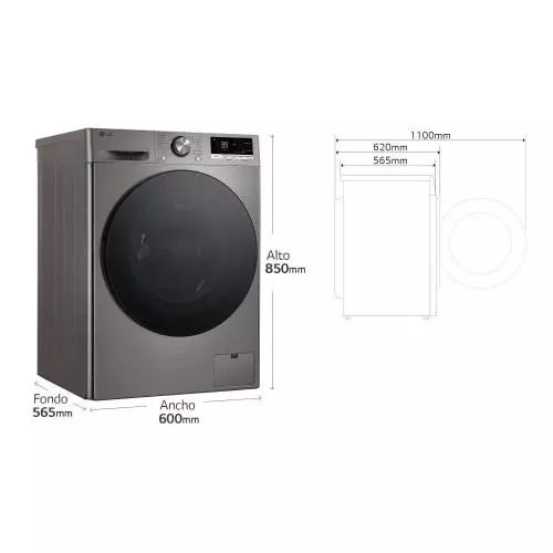 Lavadora carga frontal LG F4WR7009AGS